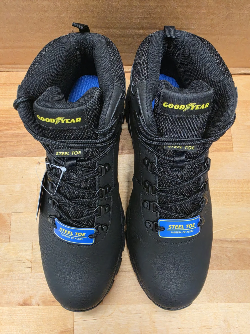 GoodYear Black Steel Toe Boots